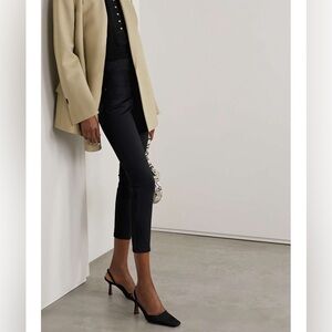 SPANX Stretch Ponte Black Skinny Pants Leggings in Black Sz Small Petite